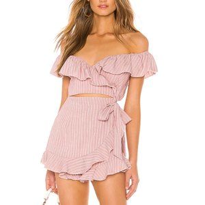 Superdown Angela Wrap Tie Romper from Revolve